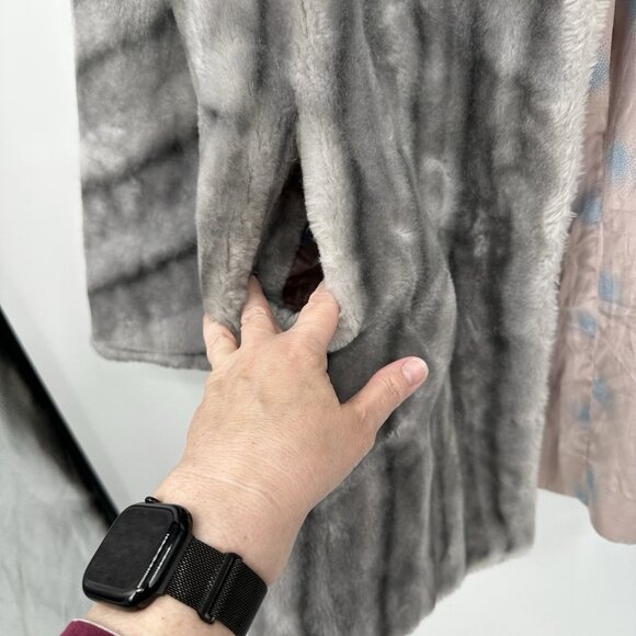 formal retro mink-o-rama glam regency gray S M - Picture 1 of 10